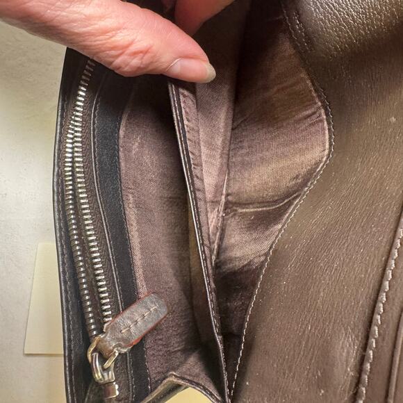 Celine Leather and fabric Monogram long wallet - Picture 10 of 12